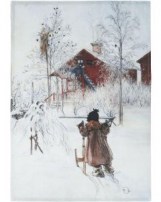 Carl Larsson Leinenhandtuch Der Hof 50 x 70 cm 24 